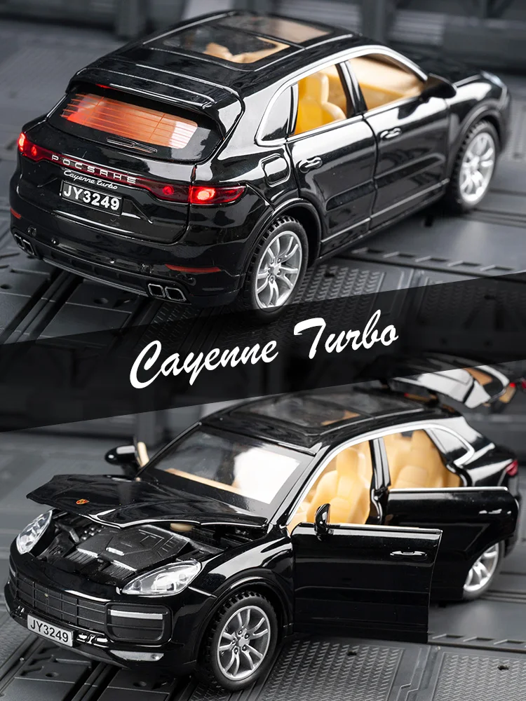 KIDAMI 1:32 Porsche Cayenne Diecast Car Model Children Toy Cars Decoration Pull Back with Sound and Light Gifts | Игрушки и хобби