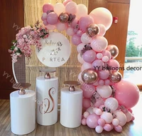 balloons garland arch kit macaron baby pink peach pastel rose gold birthday wedding baby shower anniversary party decor