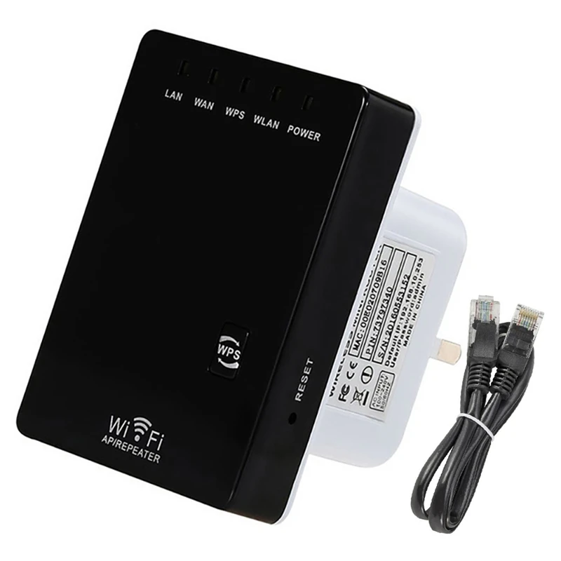 Беспроводной ретранслятор 300 м с двумя сетевыми портами усилитель сетевого