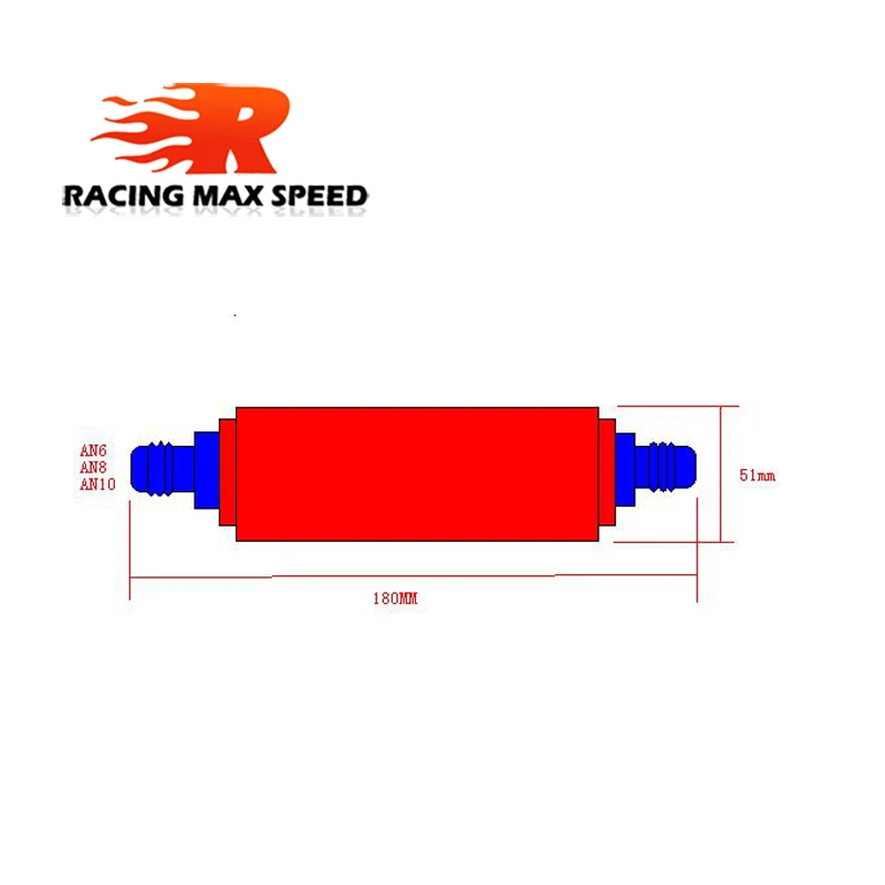 Алюминиевый Топливный фильтр E85 51 мм из нержавеющей стали 100 микрон со стальным