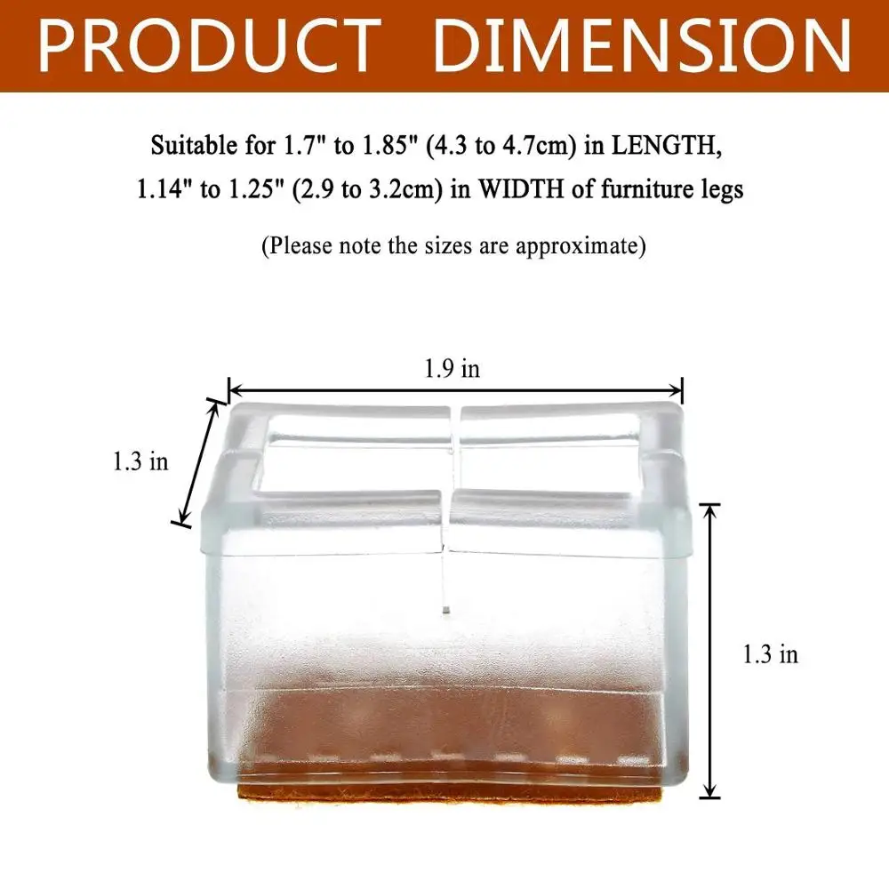 16 шт. прозрачные силиконовые чехлы для мебели ножек и стульев протекторы