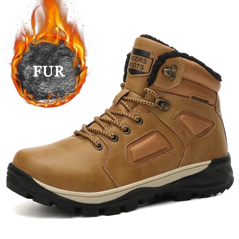 Зимние тактические военные ботинки мужские кожаные армейские охотничьи