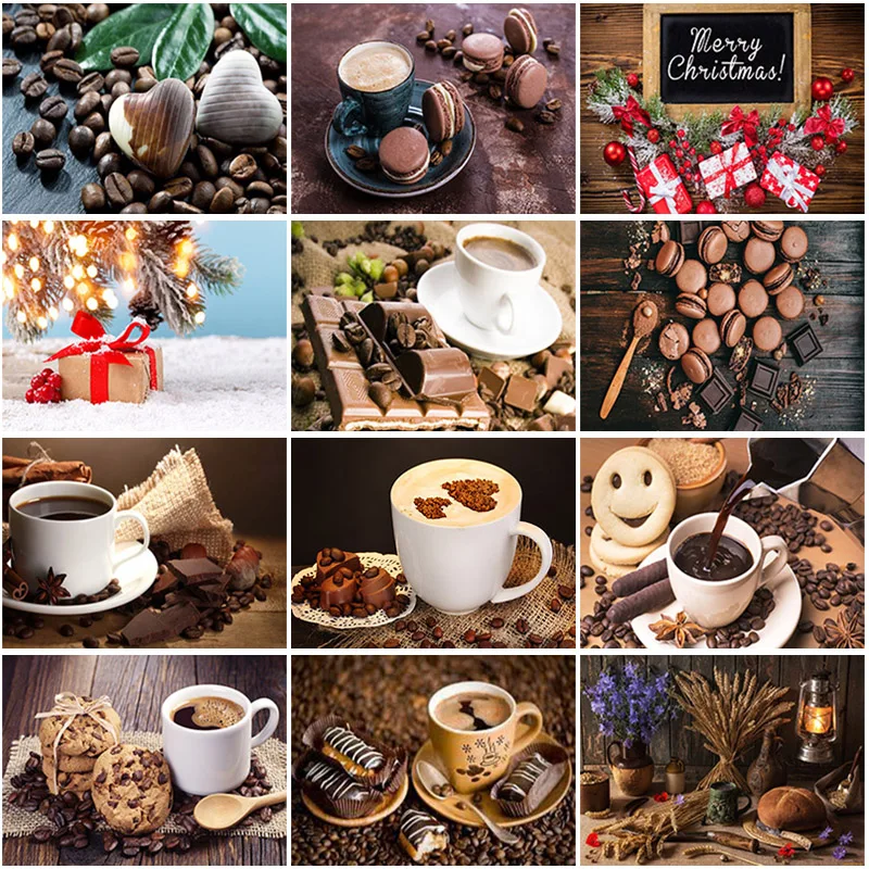 

DIY 5D Diamond Painting Full Round Square Resin Mosaic Diamonte Embroidery Cross Stitch Kits Art Handcraft Dessert Pastry