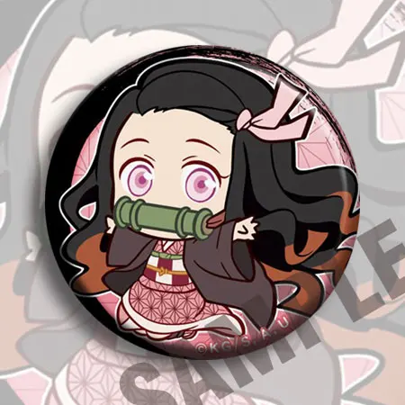 

10pcs/1lot Demon Slayer Kamado Nezuko Agatsuma Zenitsu Hashibira Inosuke Figure 4793 Badges Round Brooch Pin Gifts Kids Toy