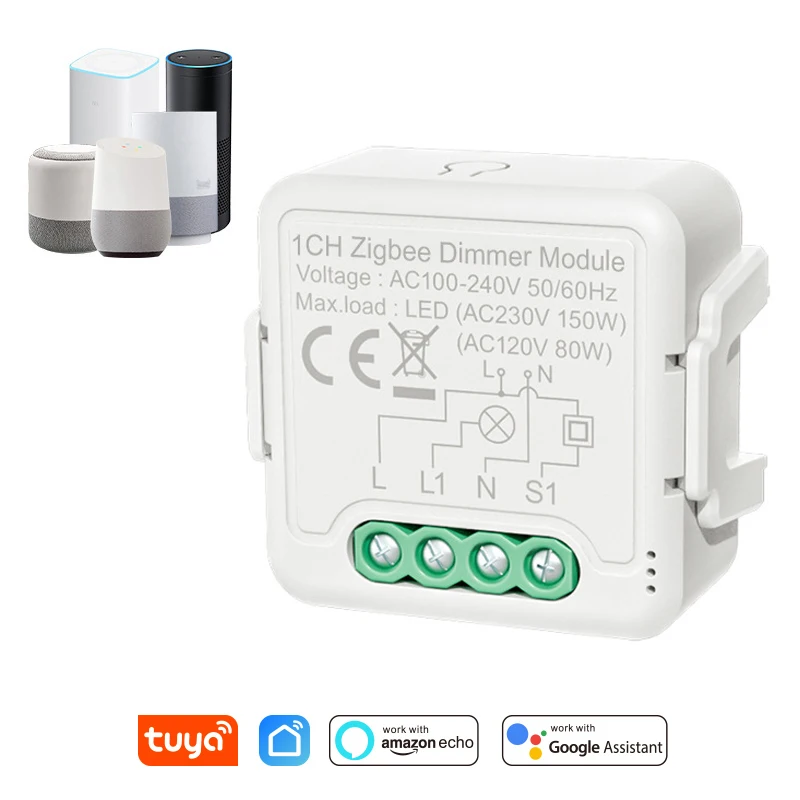 

Умный переключатель Zigbee 3,0, работает с Alexa Google Home Smart Life, двухсторонний переключатель Zigbee с голосовым управлением, умный Wi-Fi переключатель