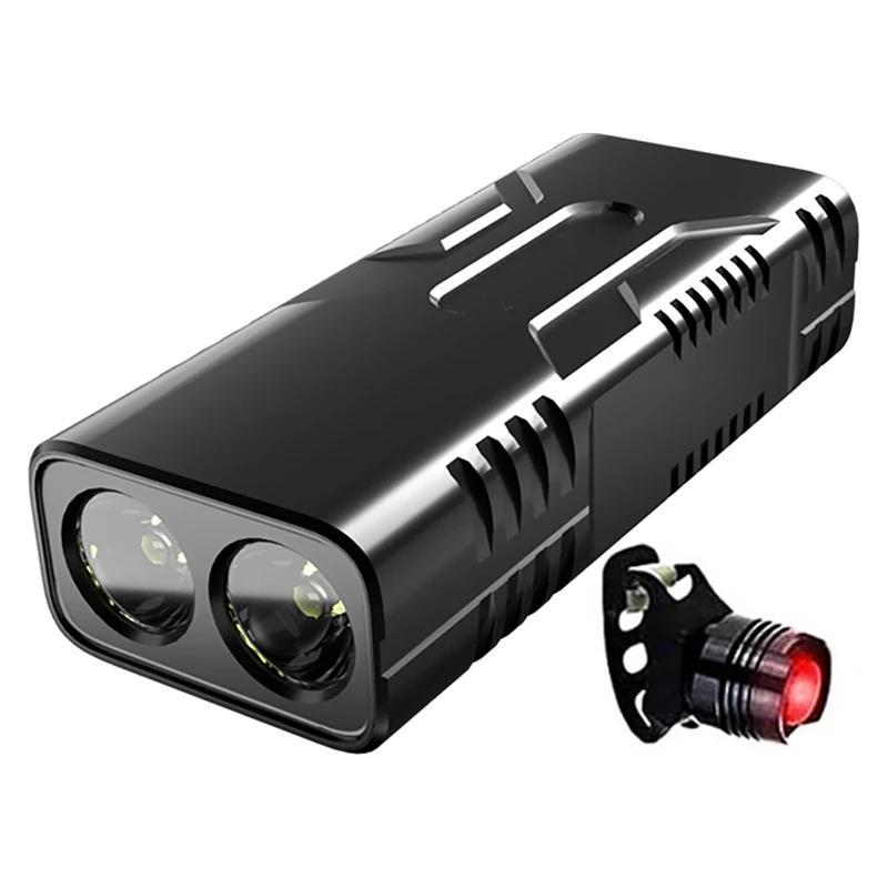 

Bike Lights Set Rechargeable 1600 Lumens Super Bright 10000MAh Bike Light Waterproof LED Headlight Bike Accessories