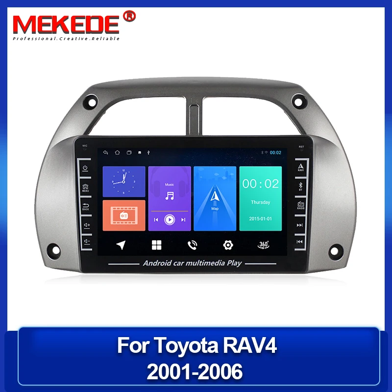 

2Din Android автомобильный мультимедийный радиоплеер для Toyota Rav4 2001-2006 2005 RAV 4 GPS навигация поддержка BT WIFI BT IPS экран
