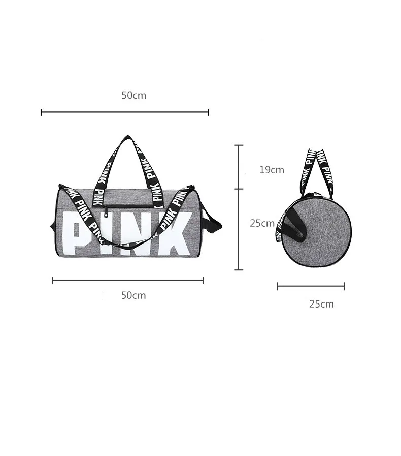 Outdoor Waterproof Nylon Sports Gym Bags Men Women Training Fitness Travel Handbag Yoga Mat Sport Bag with shoes Compartment