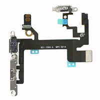 for iphone 5s power onoff volume buttons silent switch button microphone led flash flex cable with brackets replacement