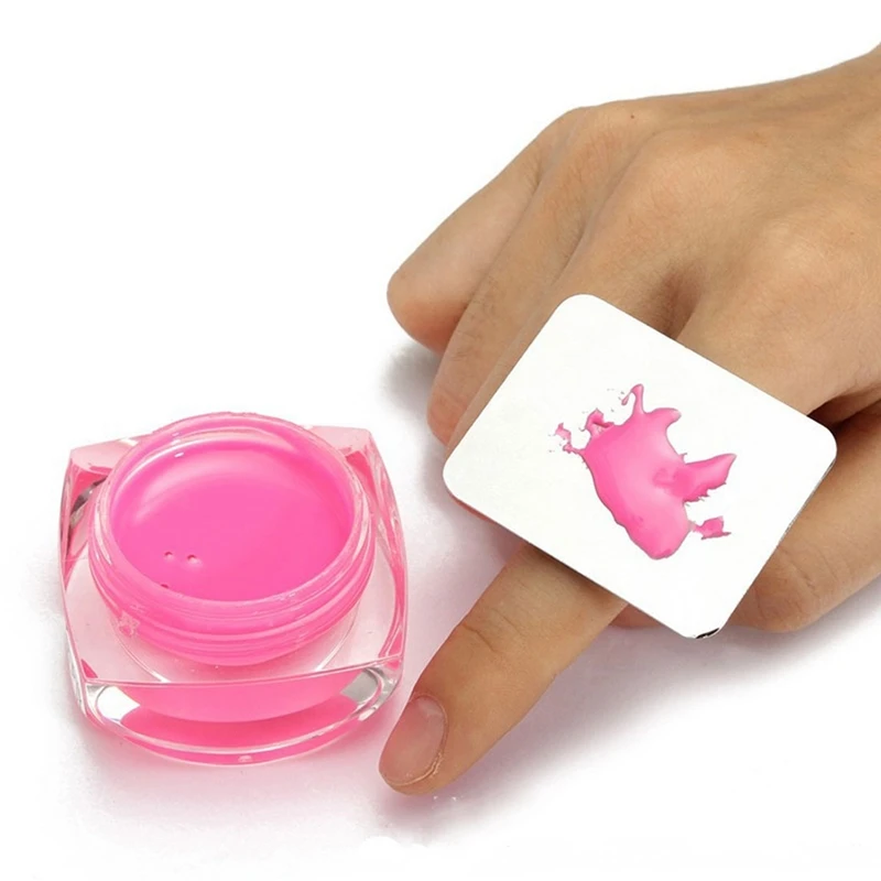 Палитра из нержавеющей стали регулируемое кольцо для дизайна ногтей основа