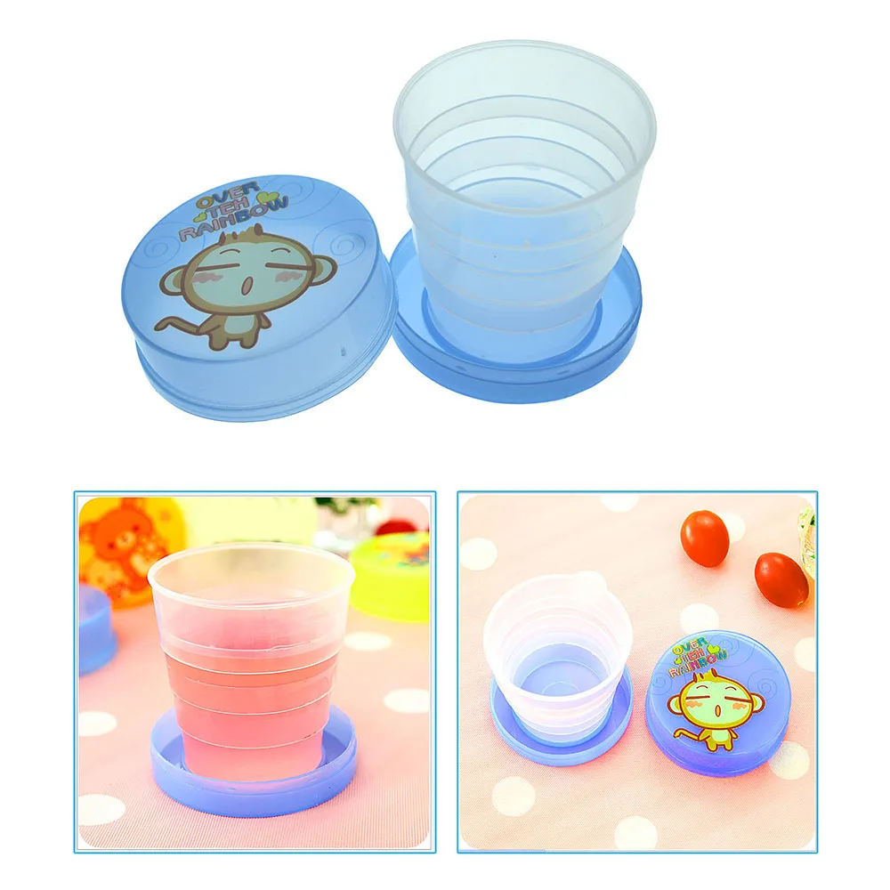 Кружка из АБС пластика портативная детская складная чашка выдвижная уличная