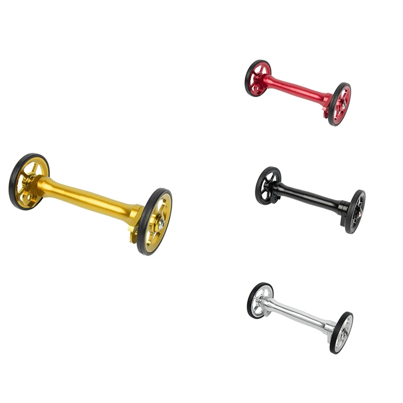 

Folding Bike Easy Wheel & Telescopic Rod Extension Bar for Brompton Rear Racks