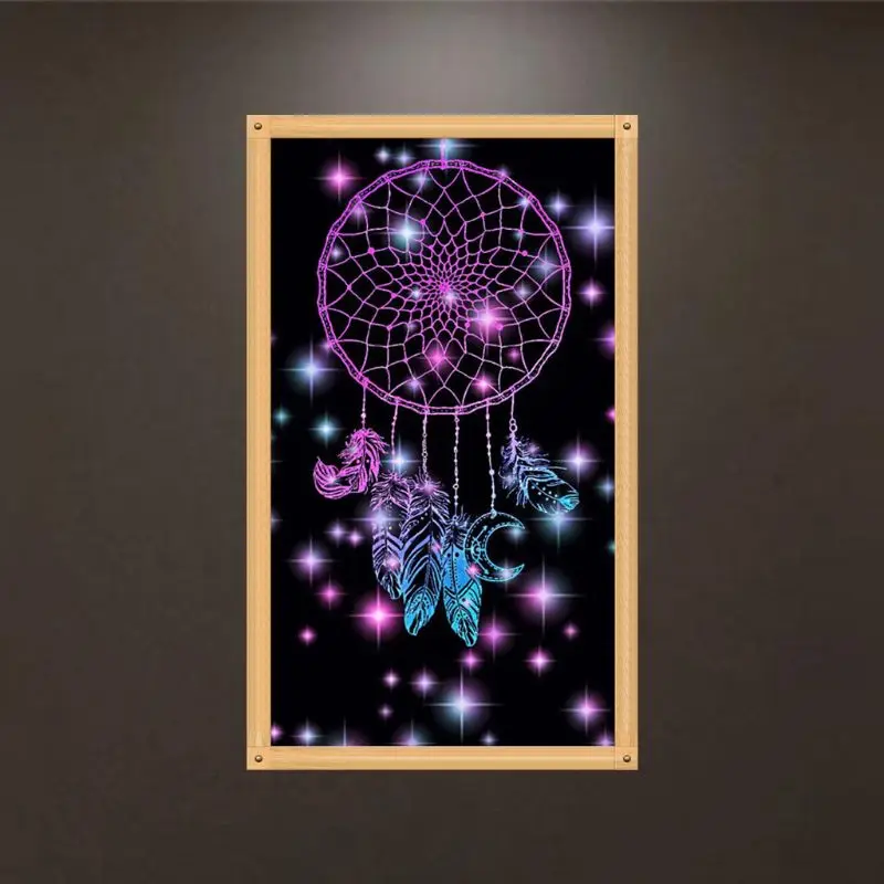 

Fantastic Dreamcatcher DIY 5D Diamond Painting Embroidery Cross Stitch Kit Rhinestone Home Decor Craft 95AA