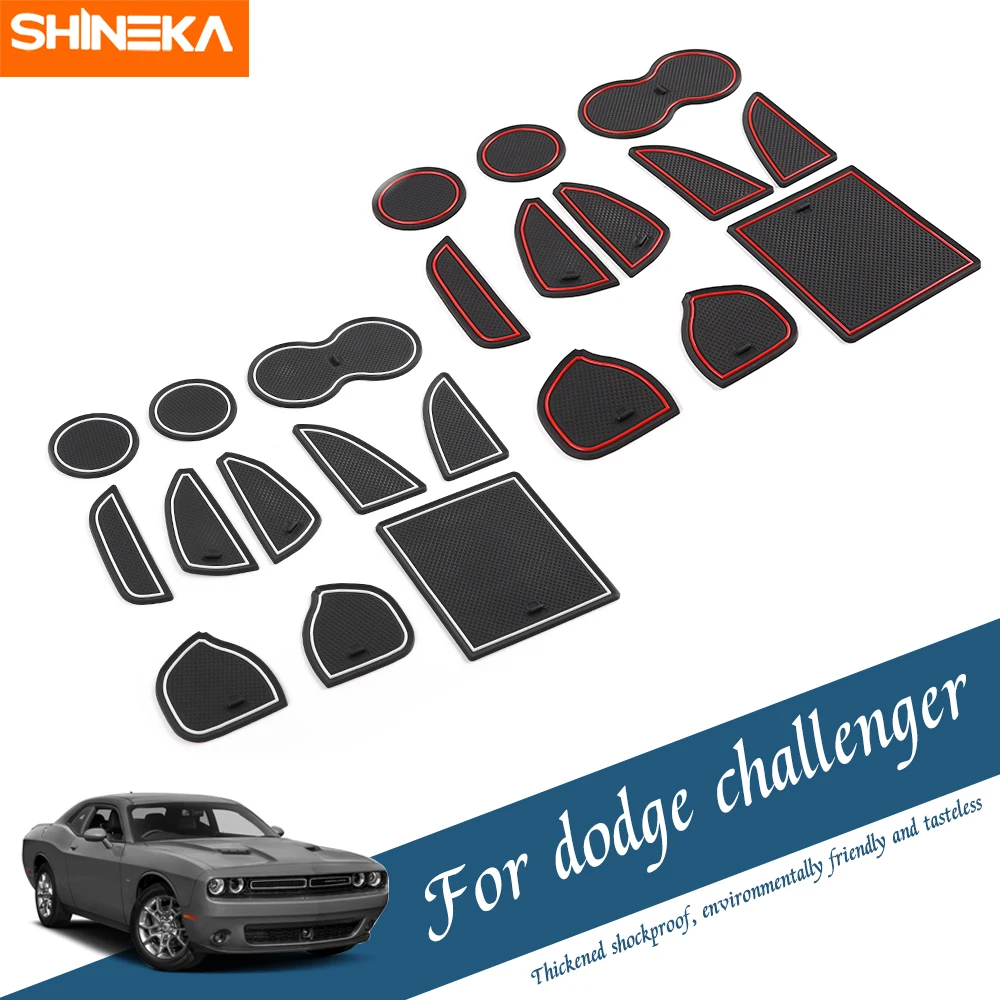 Коврик SHINEKA с канавками для двери Dodge Challenger 2015 + коврик автомобиля