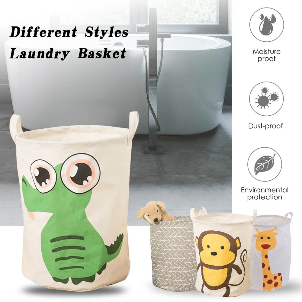 Практичная круглая корзина для белья с корзиной складная хранения складной