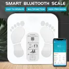 Весы напольные умные с подсветкой, умный прибор для измерения массы тела, воды, мышечной массы, индекса массы тела, с приложением Bluetooth