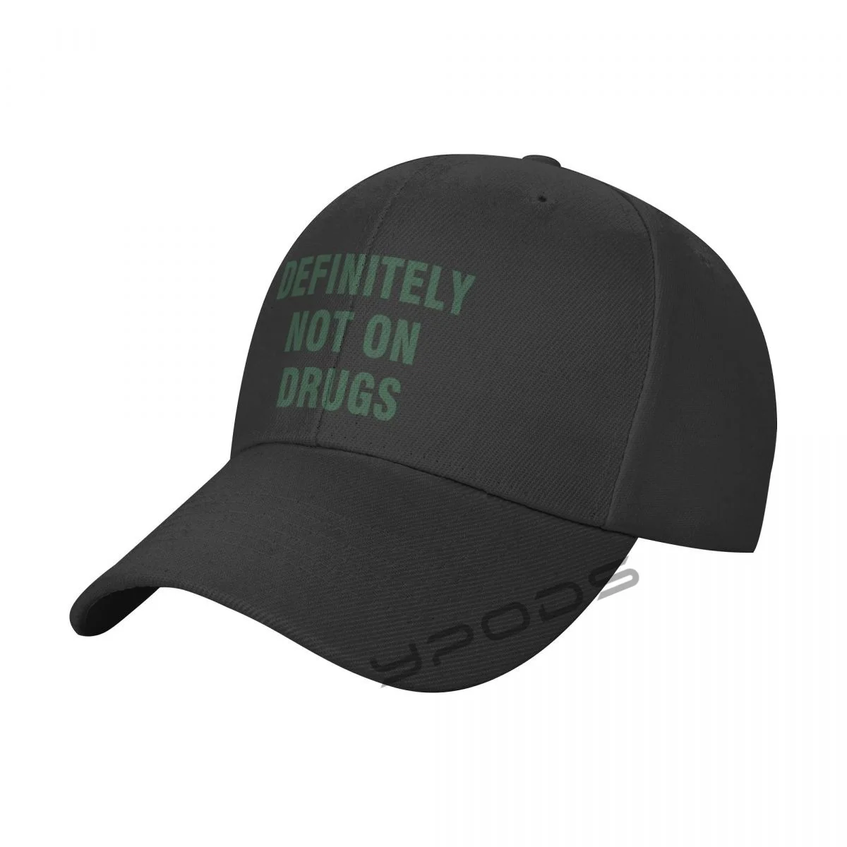 

printing Baseball Cap Definitely Not On Drugs Adorable Sun Caps Fishing Hat for Men Women Unisex-Teens Snapback Flat Bill