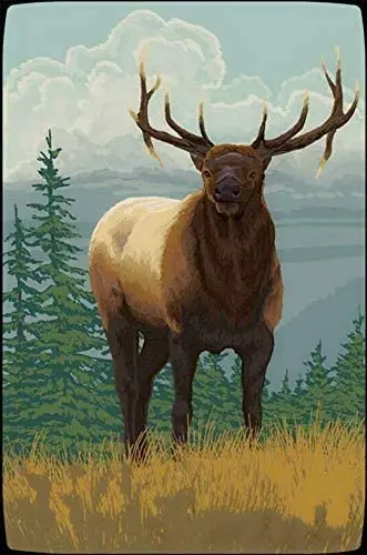 

Elk Metal Tin Sign Wall Decor Tin Signelk Tin Metal Sign Cafe Bar Pub Home Wall Decor 12X16 inches