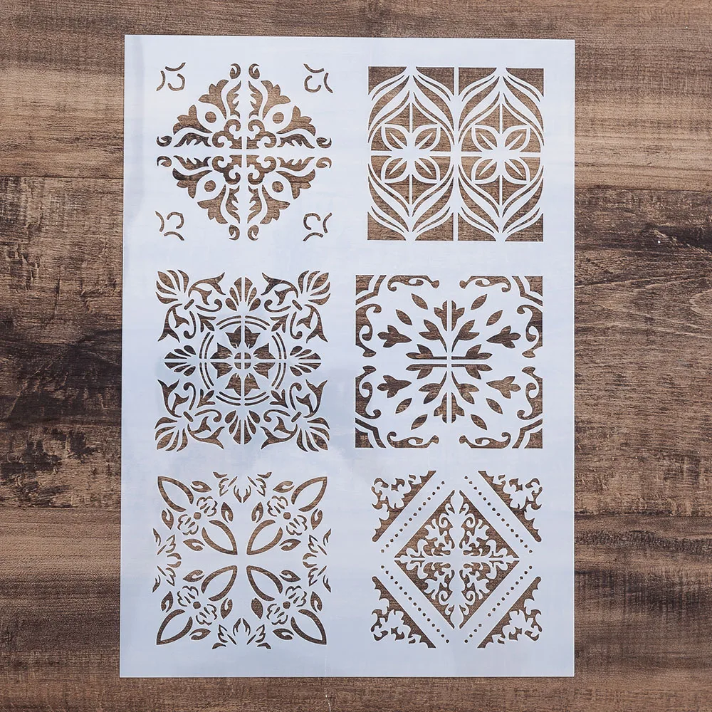 A4 A3 A2 трафареты для плитки настенной живописи сделай сам скрапбукинга