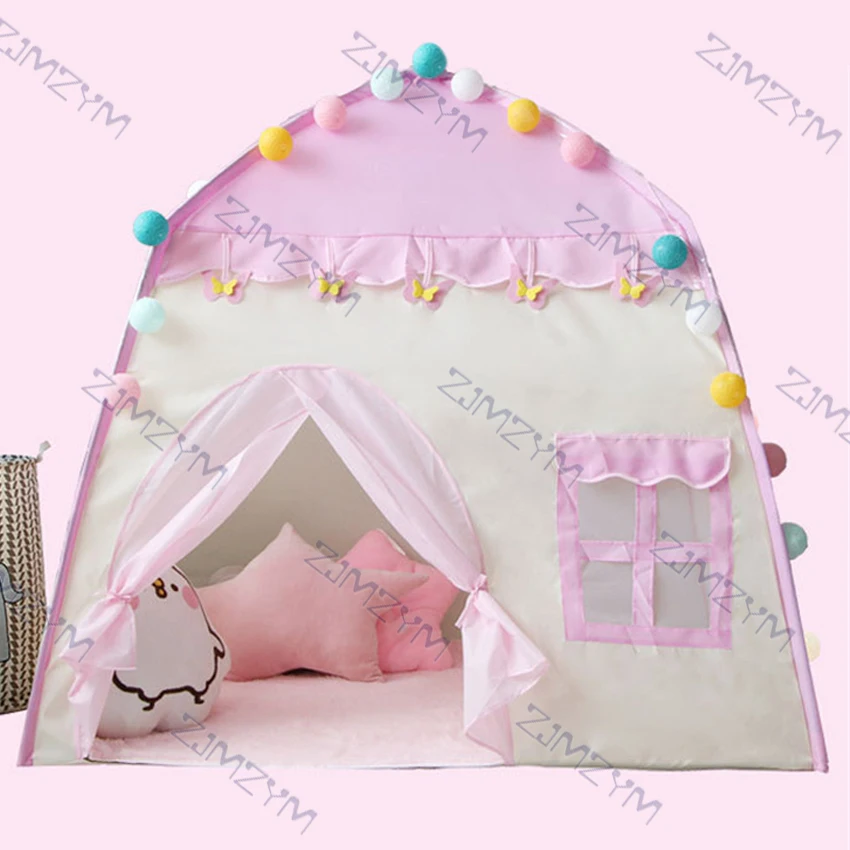 Палатка для детей разных цветов розовый домик хранения игрушек мальчиков и