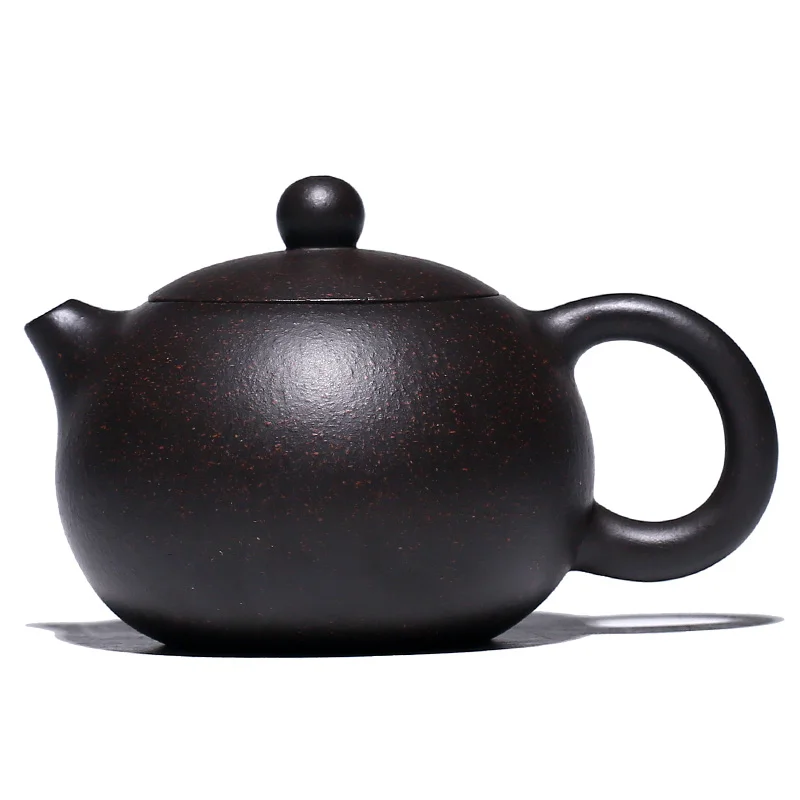 

Рекомендуемый костюм yixing, ручной, знаменитый аутентичный необработанный Рудный домашний чай, черный золотой песок, чайник Си Ши
