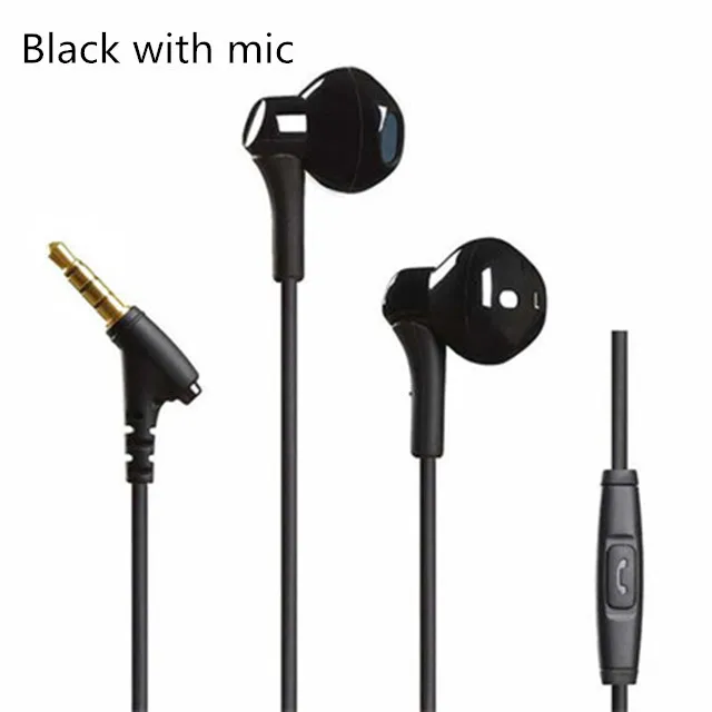 BLACK WITH MIC YINCROW RW100 HiFi Басс наушники Половина в ухе наушники проводные 3,5 мм Gaming headset RW919 RW777 X6 P1 DT6 PT15 PT25 MS16 DT8 ZST T2 - Цвет: BLACK WITH MIC