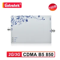 lintratek mgc agc 75db gsm 2g 3g cdma b5 850 mhz umts cell obile amplifier signal booster 850mhz band5 repeater internet voice