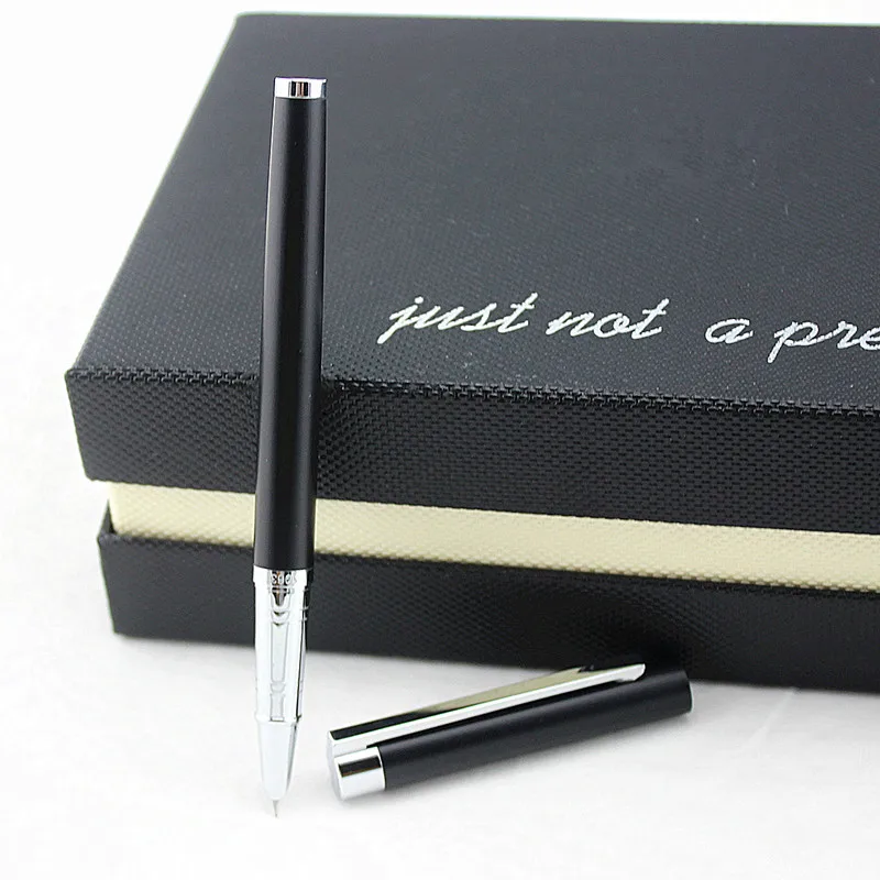 Финансовая наконечник 0 38 мм чрезвычайно тонкая перьевая ручка матовый черный