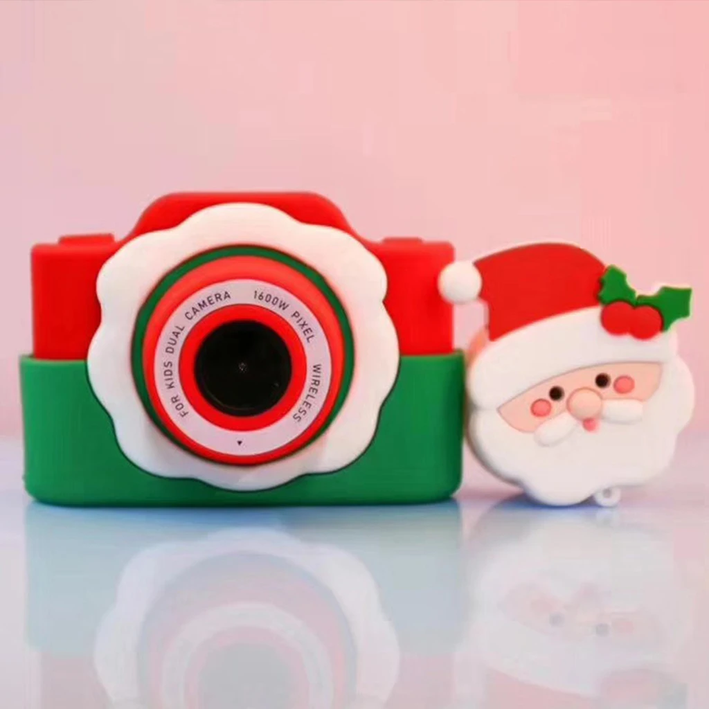 

Mini Santa Digital Camera W/ Fun Photo Sticker Wifi SD Card Best Xmas Gift