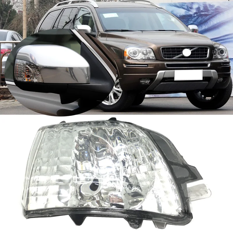 

Roavia For Volvo XC70 2008-2012 For XC90 07-14 Outside Side Rearview Mirror Turn Light Repeater Flashing Signal Lamp 31111813