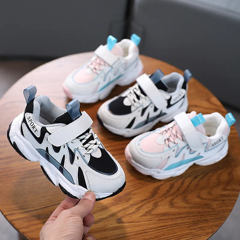 Кроссовки детские дышащие сетчатые спортивная обувь для бега повседневные SH112 |