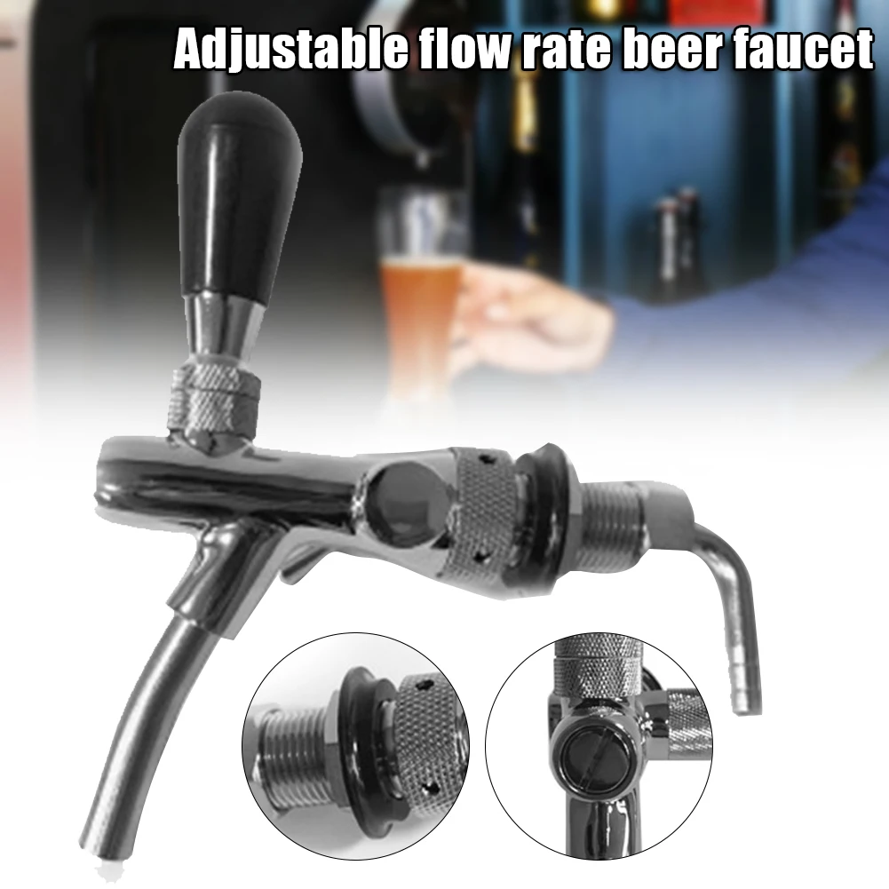 

Beer Tap Faucet Adjustable G5/8 Long Handle Anti-rust with Flow Controller for Bar Home Restaurant J99Store