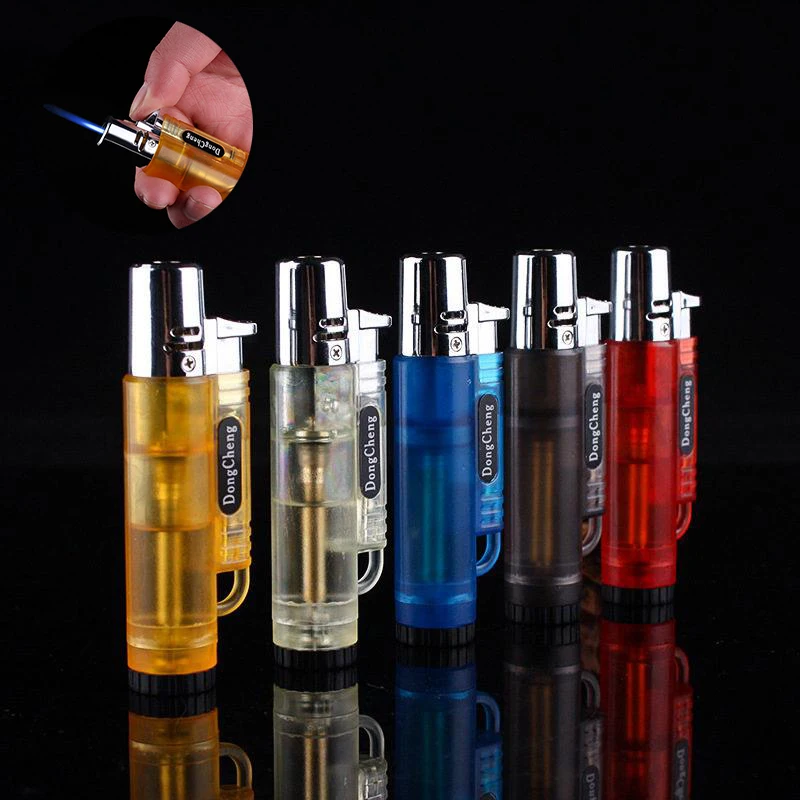 Ветрозащитная сигаретная зажигалка маленький распылитель Бутановая Зажигалка