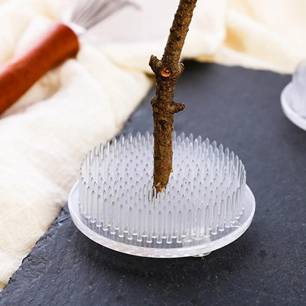 

50%HOTFlower Frog Convenient Flower Fixed Tool Round Mini Suction Cups Inconspicuous Plastic Flower Arrangement Pin Holder for K