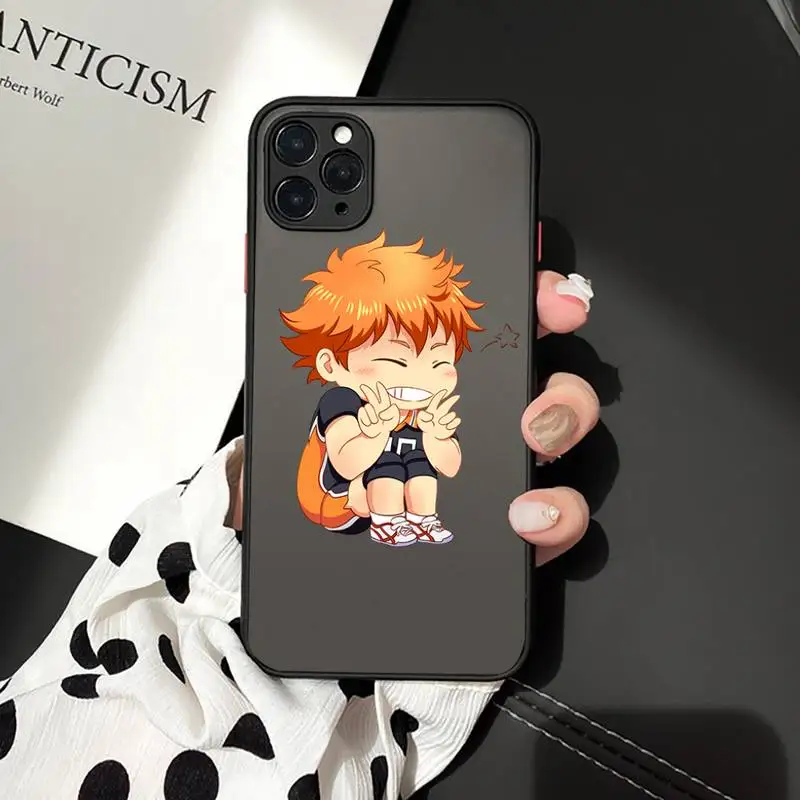 

Anime Haikyuu Love Volleyball Phone Case matte transparent For iphone 7 8 11 12 plus mini x xs xr pro max cover