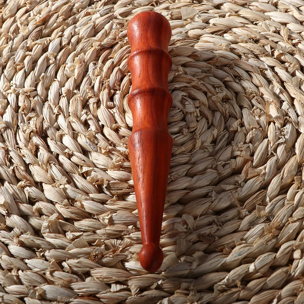 

Thin Leg Rods Yoga Sticks Tapping Great Fitness Yoga Rod Roller Annatto Stick (Wood Color)