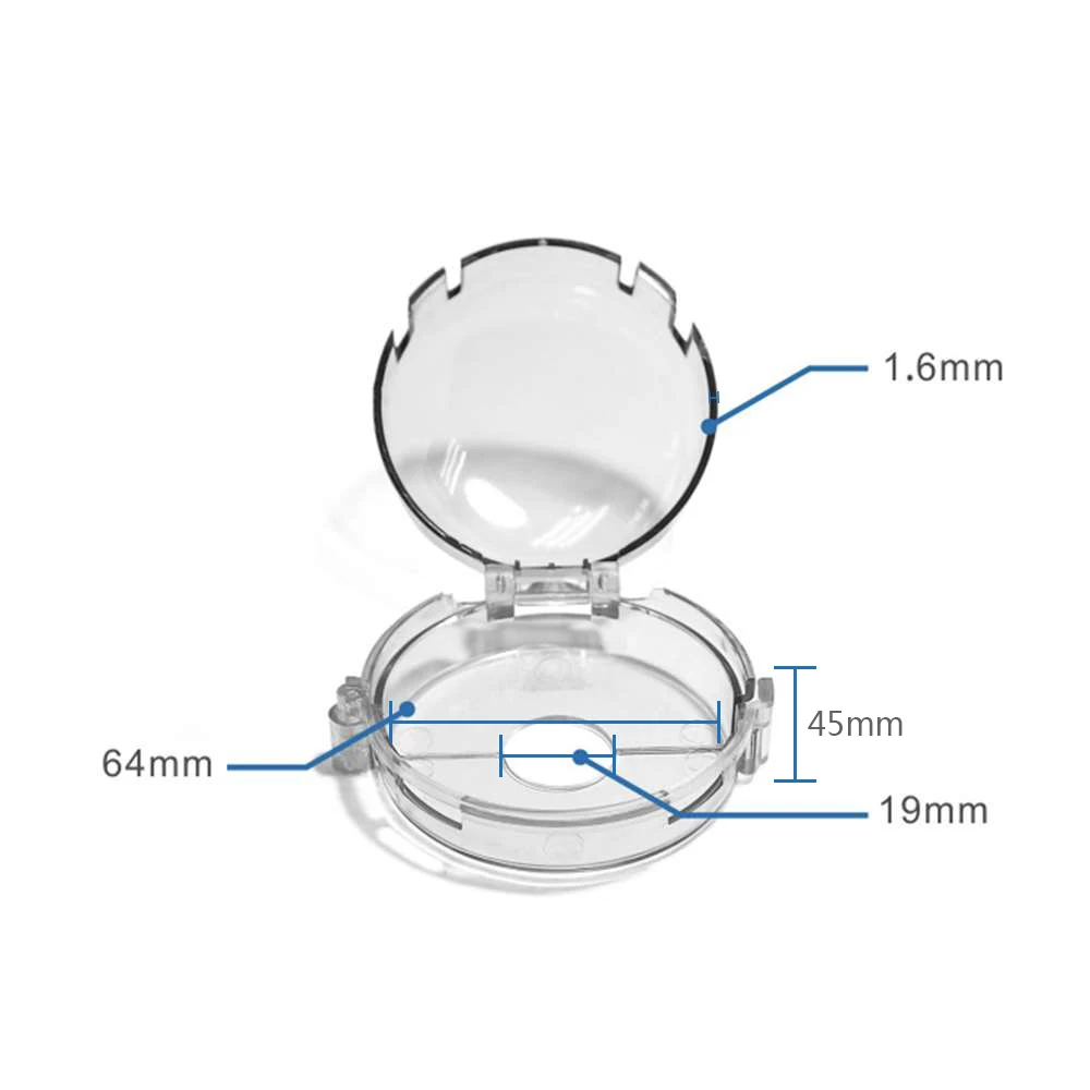 

5 Pieces Creative Kitchen Gas Stove Knob Switch Protective Cover Transparent