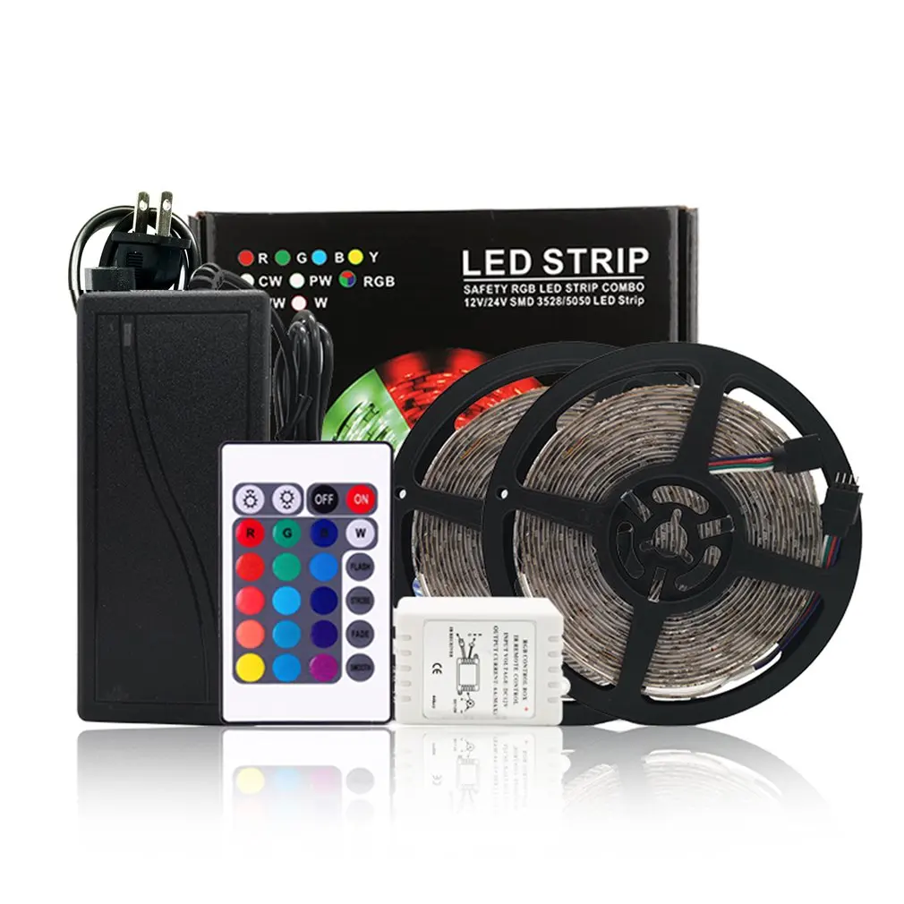 5 м 3528 RGB светодиодный светильник водонепроницаемая светодиодная лента с 24