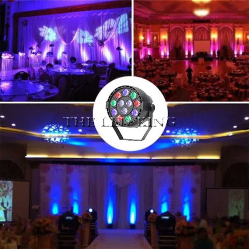 Мини-светодиодный сценический светильник RGBW красный зеленый синий белый 12 шт. |