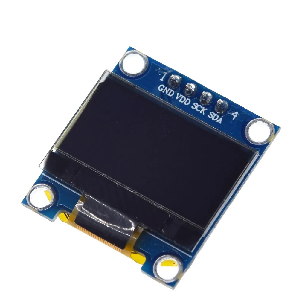 TZT 0.96 inch IIC Serial White OLED Display Module 128X64 I2C SSD1306 12864 LCD Screen Board GND VCC SCL SDA 0.96" for Arduino