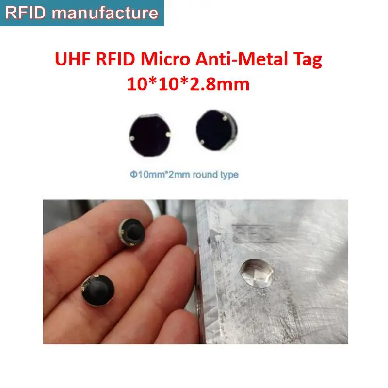 

UHF RFID tag steelwave micro anti metal tag passive hard tag high performance Monza4QT for long range rfid reader asset trace