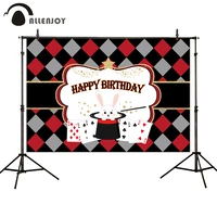 allenjoy photo background poker magic hat rabbit fairy tale circus photography backdrops birthday party wallpaper photophone