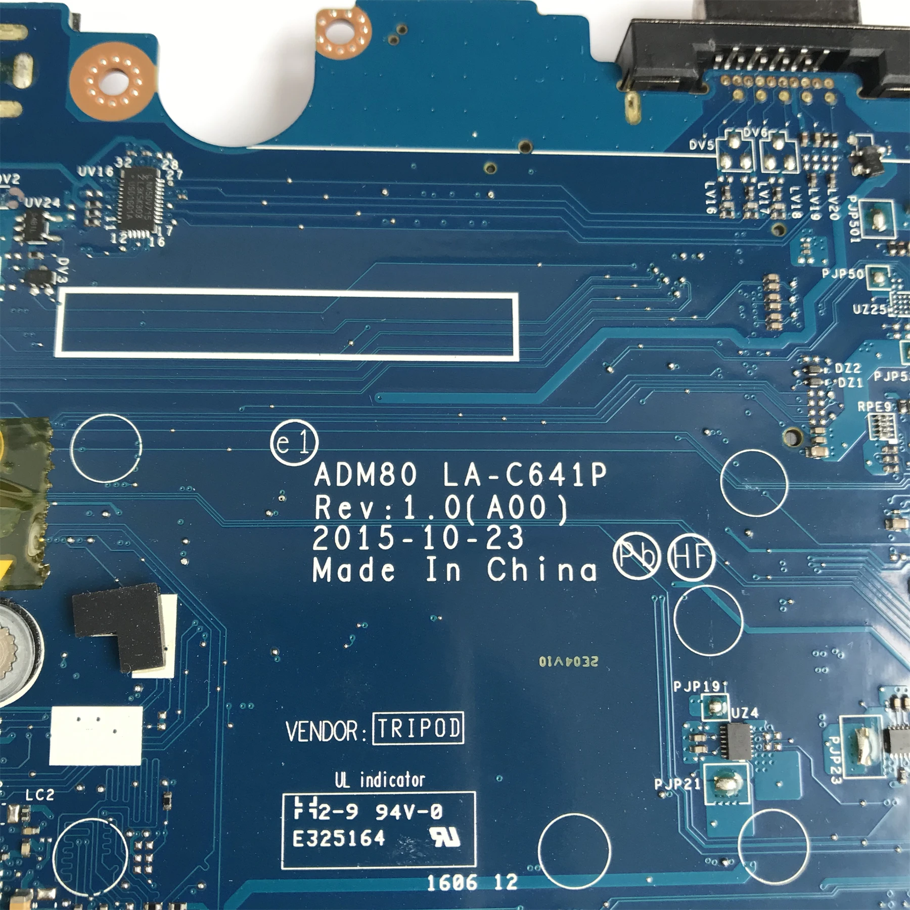 

CN-0V4RYF 0V4RYF V4RYF For Dell Latitude 5570 E5570 Laptop Motherboard ADM80 LA-C641P Mainboard W/ SR2EU i3-6100U 100% Tested OK