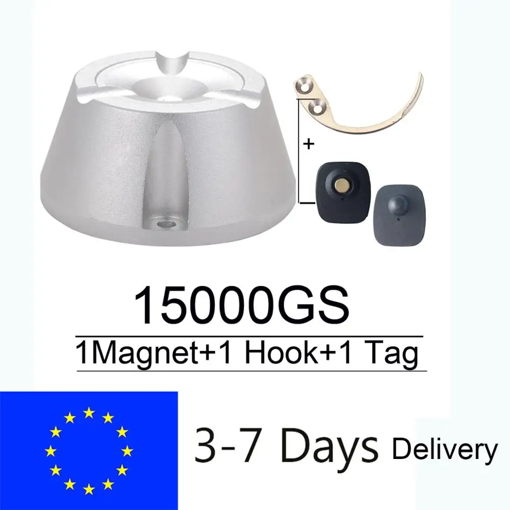 Магнитный датчик для удаления тегов 15000GS Защитная бирка Detacher + 1 Крюк Key
