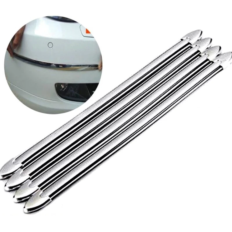 4 шт./компл. серебро хром бампер угловой край гвардии протектор Защитная Авто