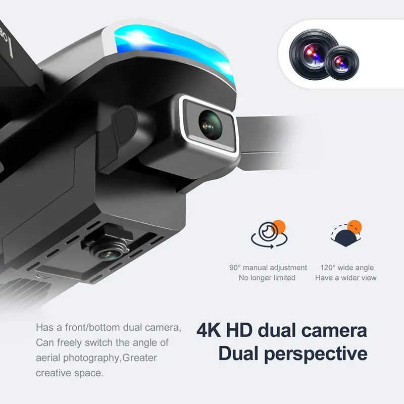 Мини-Дрон S85 с камерой 4K HD Wi-Fi ИК-подсветкой | Игрушки и хобби
