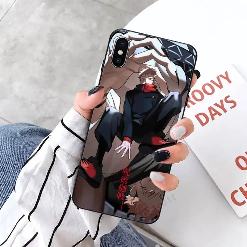 

Hot Anime Jujutsu Kaisen Phone Case for iPhone 11 12 mini pro XS MAX 8 7 6 6S Plus X 5S SE 2020 XR