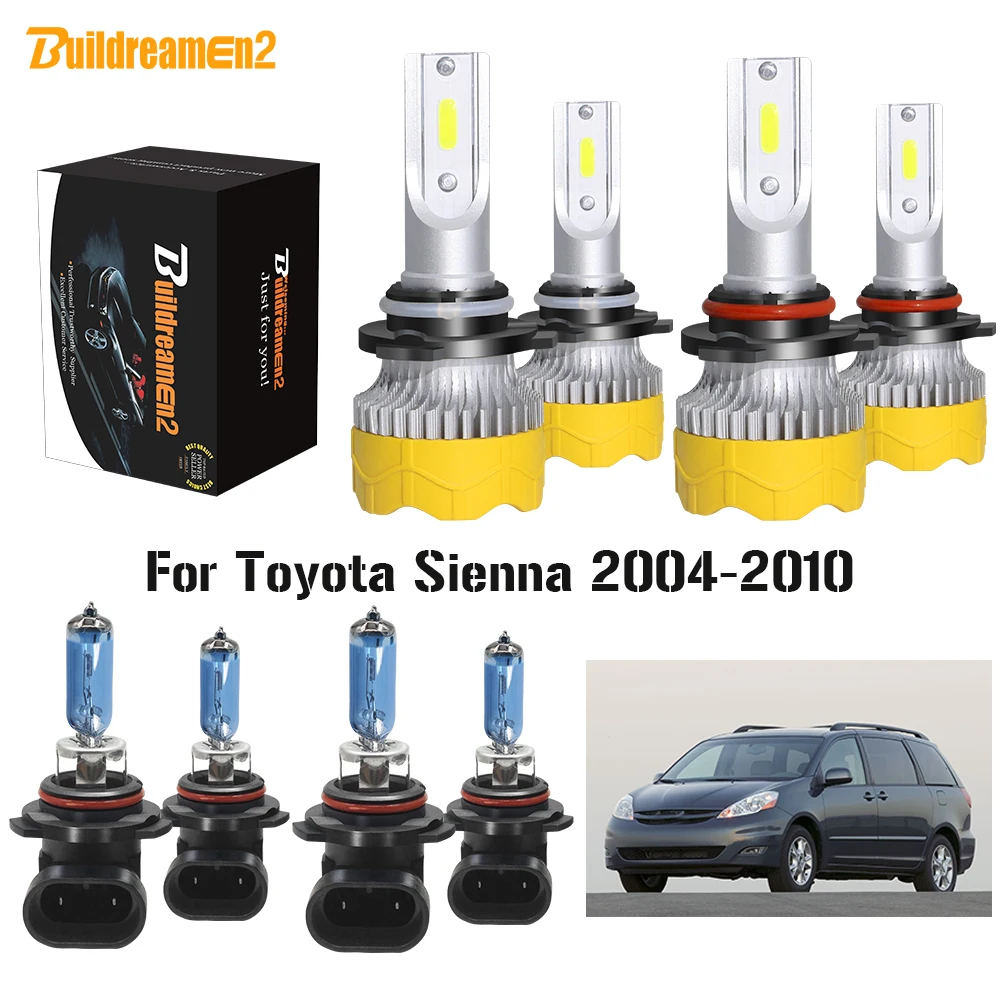 Buildreamen2 4 х автомобилей головной светильник с дальним светом + ближнего и дальнего