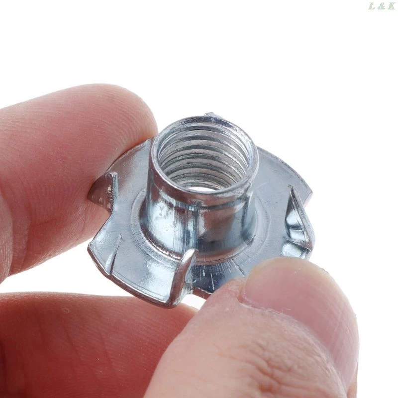 Four-Claw Furniture Nut Square Nail M10 Series Lock Connector Wood Board Inlaid Hardware Fastener L29K | Обустройство дома