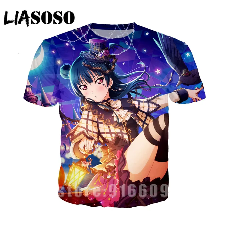 Футболка унисекс с 3D принтом уличная одежда аниме пикантная футболка для девушек